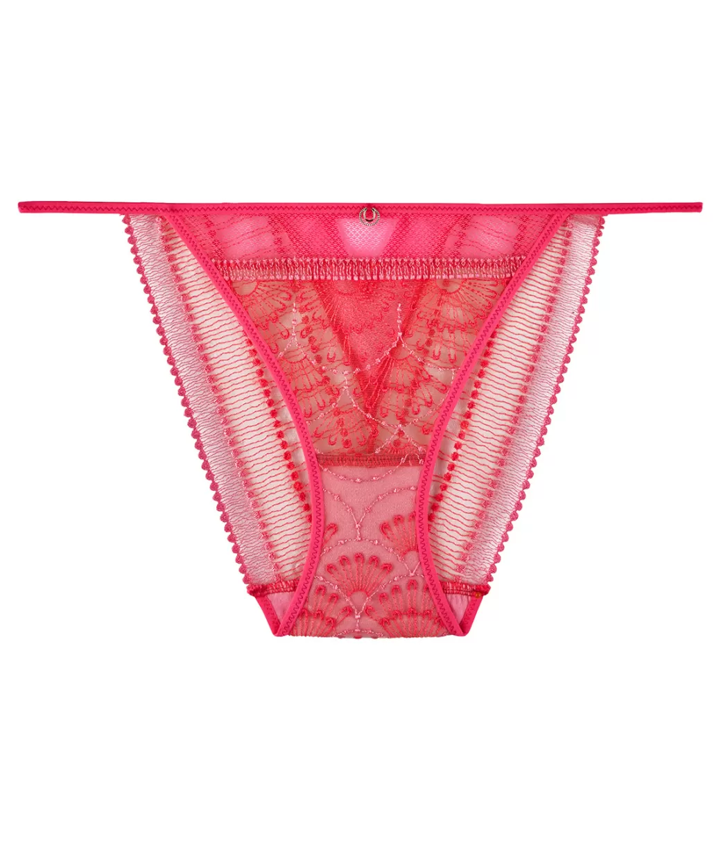 Aubade Culotte échancrée Mini-coeur Pink Flash New