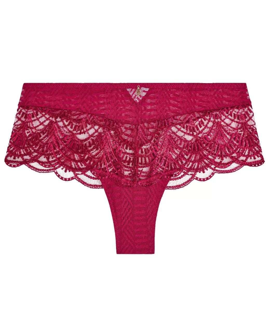 Aubade Shorty Rouge Love et Uni Bordeaux Discount