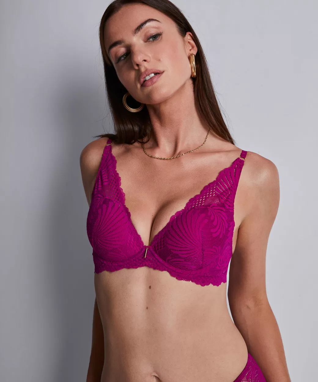 Aubade Soutien-gorge Plunge Foulard Radiant Pink Discount