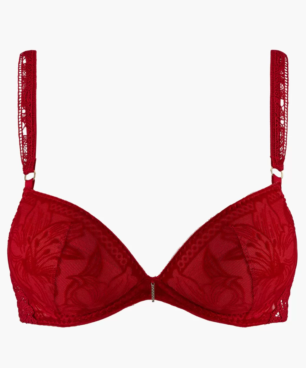 Aubade Soutien-gorge Push-up Rouge Rebelle Best Sale