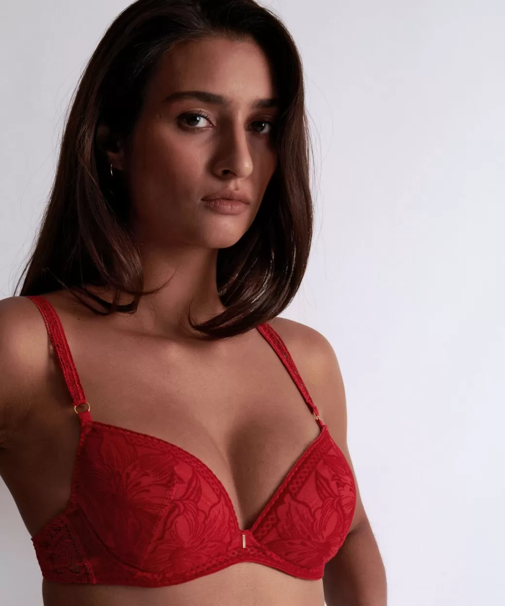 Aubade Soutien-gorge Push-up Rouge Rebelle Best Sale