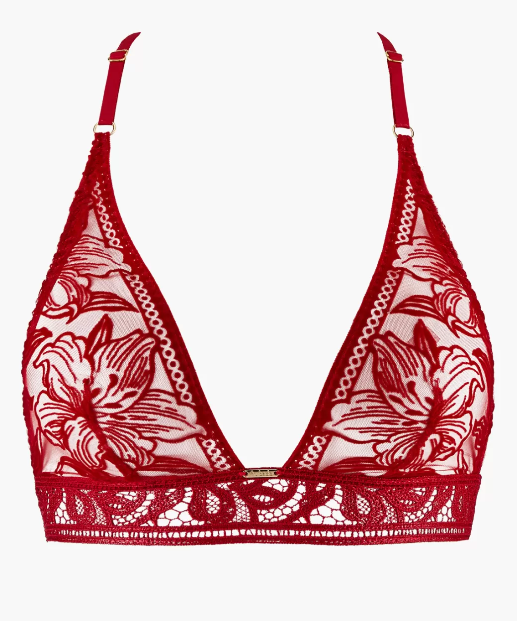 Aubade Soutien-gorge Triangle Bralette Rouge Rebelle Outlet